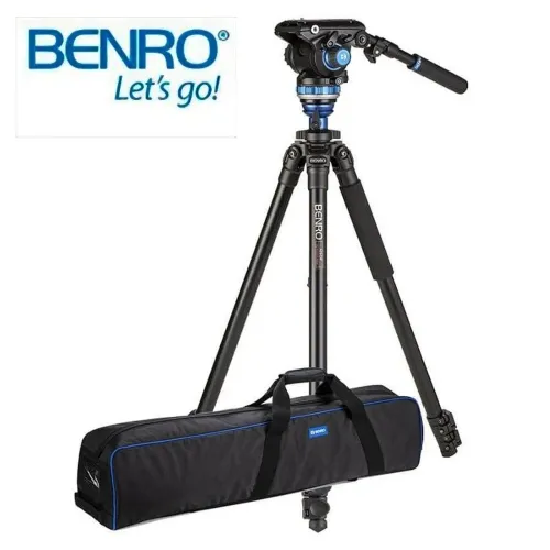 Tripé Benro A2573FS6PRO com Cabeça Hidráulica S6 Pro + Bolsa de transporte original.