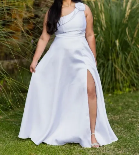 Vestido de noiva branco zibeline - TAM G (42/44)