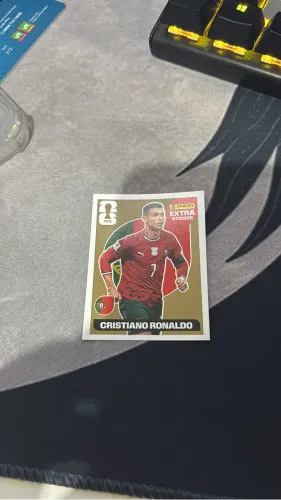 ? Cristiano Ronaldo Gold Rara + Figurinha Extra Exclusiva ?