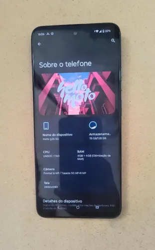 Celular Moto G35 (Possui NOTA FISCAL e ainda está em GARANTIA)