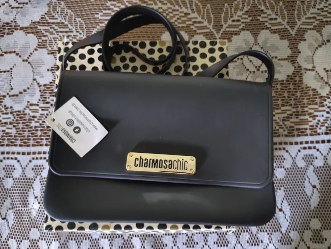 Bolsa Transversal Feminina Charmosa Chic Silicone Tiracolo