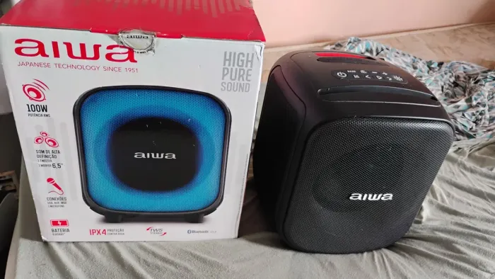 Som aiwa muito novo 530 reais