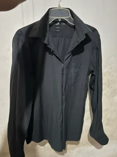 camisa social preta 
