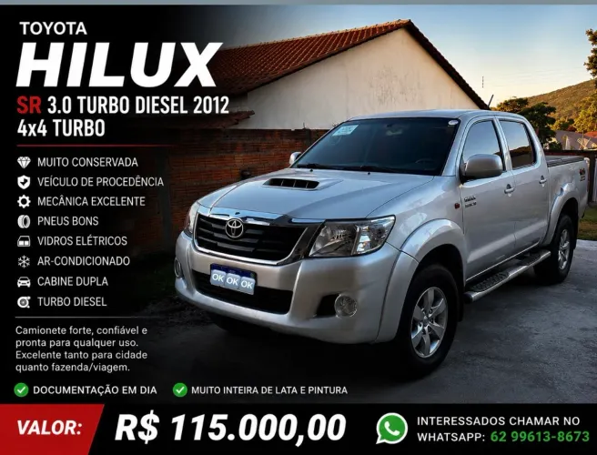 Toyota Hilux CD SR D4-d 4X4 3.0 TDI Dies Aut. 2012