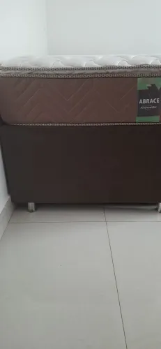 Cama box solteiro com auxiliar 