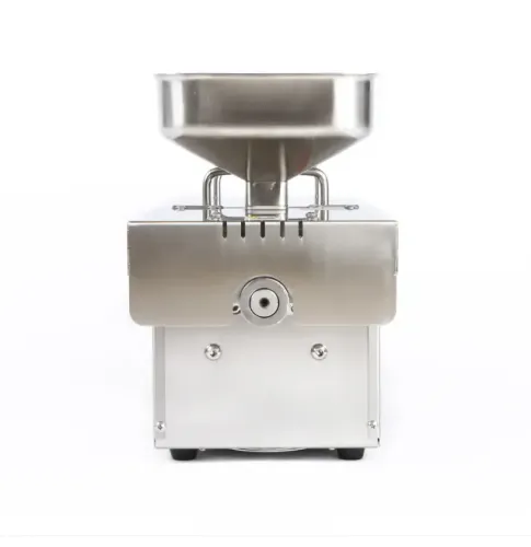 Prensa automática de óleo para extração de óleo de sementes a quente e a frio, para uso do