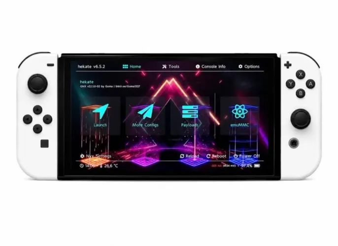 Nintendo Switch Oled Japonês SD128 gb Desbloqueado