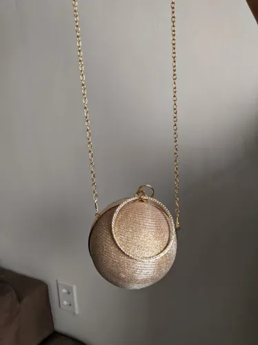 Bolsa elegante redonda para noite