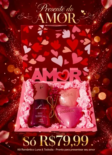 Kit Presente Alice Natura Body splash e sabonetes Natura
