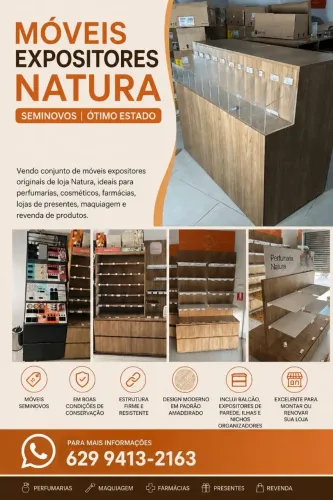 Móveis para Loja de Cosméticos e Perfumaria - Seminovos