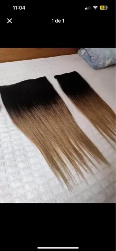 Cabelo Humano Vietnamita com Mechas - 55 cm - 200g - Tic Tac - Novo