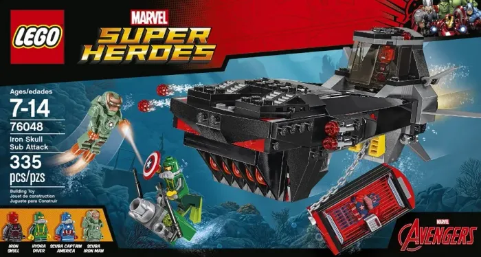 LEGO Marvel Super Heroes Iron Skull Sub Attack 76048 ORIGINAL