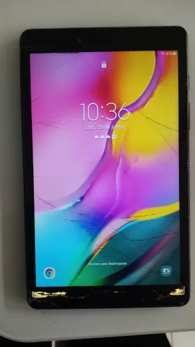 Samsung Galaxy Tab A Funcionando 100% - Touch 100% Tela trincada