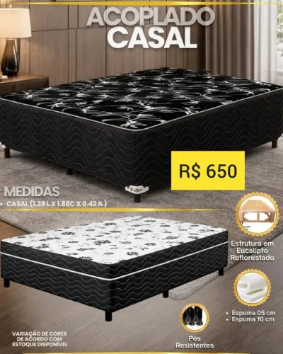 Cama box casal