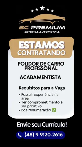 BC PREMIUM ESTÉTICA AUTOMOTIVA CONTRATA