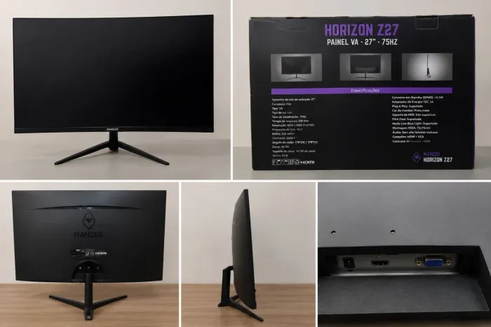 Monitor Mancer Horizon Z27 27" Full HD 75Hz HDMI/VGA