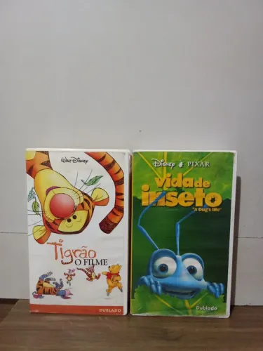 Vhs filme Walt Disney Tigrão o filme + Vida de Inseto (dublado)