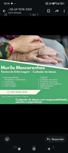 Cuidador de idoso/tecnico em enfermagem