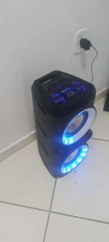 Caixa som Multilaser recarregável