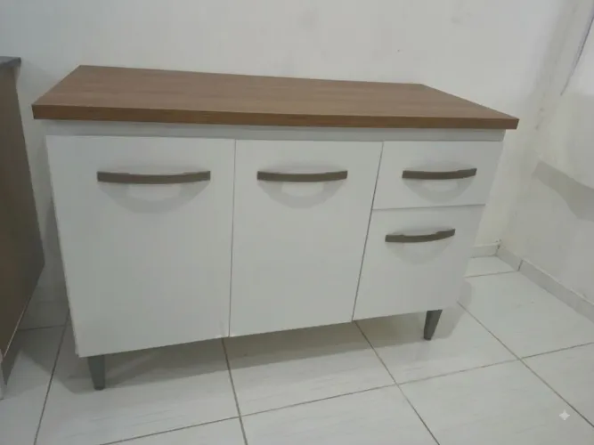 Balcão com Tampo 120 cm Novo