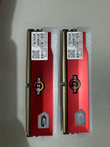 Memória DDR4 Geil Orion, Edição AMD, (2x8GB) 3200MHz RGB, Vermelha