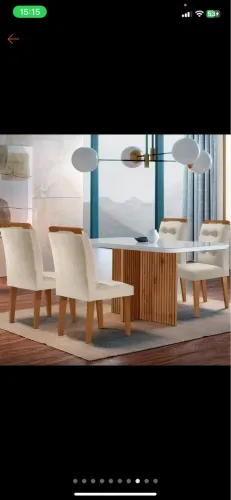 Vendo mesa de 4 cadeiras lacrada