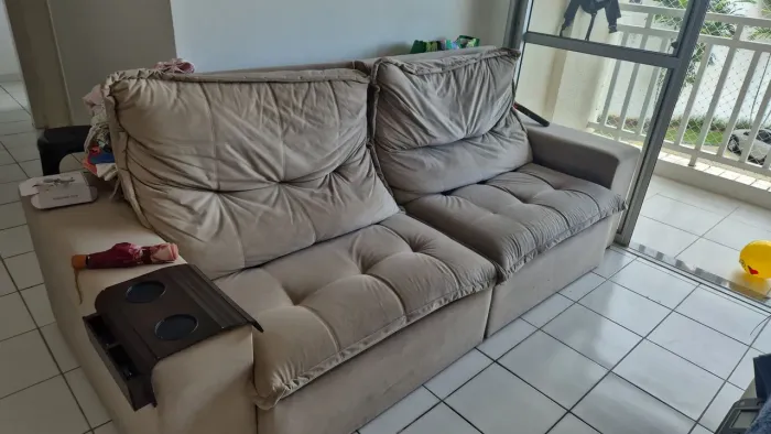 Sofa 3 lugares retrátil