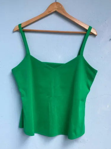 Regata Social Feminina Verde, Tam G (Nova)