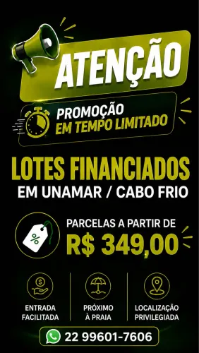 PROMOÇÃO ESPECIAL DE LOTES EM UNAMAR