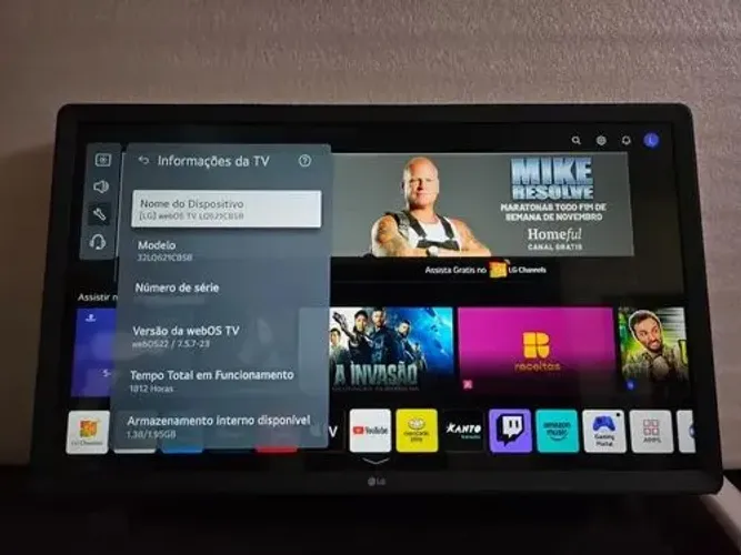 Smart TV 32" LED LG Wi-Fi WebOS