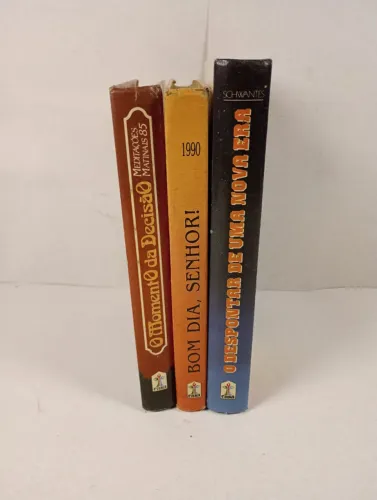 Lote 3 Livros Meditações Matinais Capa Dura CPB Adventista