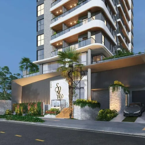 Apartamentos em Condomínio Club com varanda / sacada a aproximadamente 600m da praia de Ta