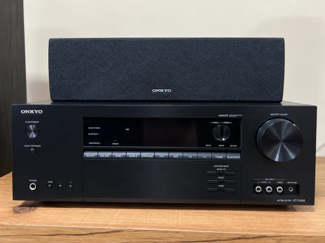Home Theater Onkyo Dolby Atmos HT-R494 + Caixas + Subwoofer Completo
