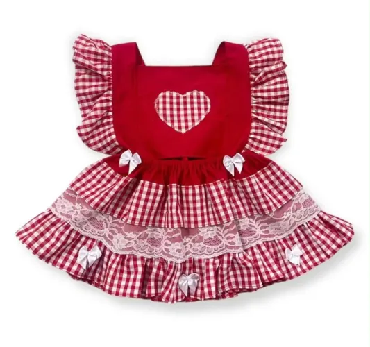 Vestido bebê São João 