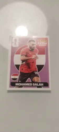 Figurinha extra sticker Mohamed salah bordo