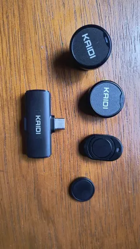 Microfone lapela kaidi duplo 