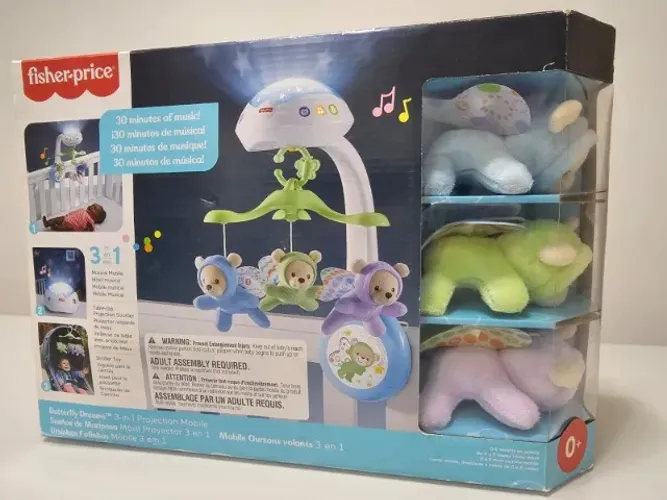 Móbile Fisher-Price Butterfly Dreams 3 em 1 - Novo