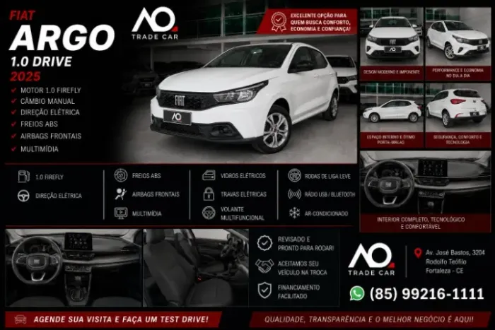 Fiat Argo Drive 1.0 6V Flex 2025