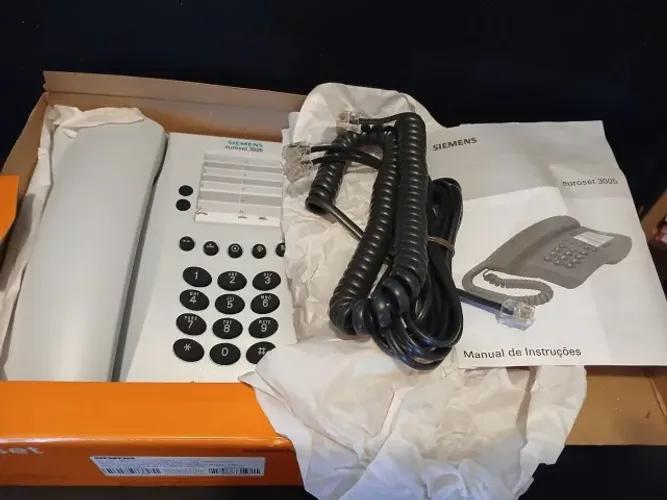 Telefone Siemens Euroset 3005 com fio analógico -novo