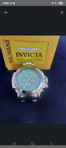 Relógio Invicta Coalition Forces série especial azul Tiffany usado