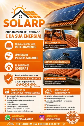 Limpeza de painéis solares automatizada