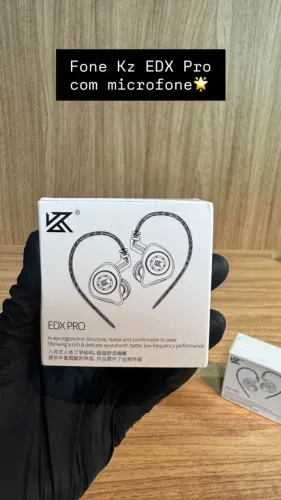 Fone KZ EDX Pro com Microfone Intra-Auricular