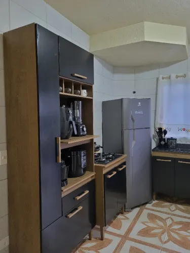Cozinha completa com pia granito + cooktop - seminova - Motivo; Mudança