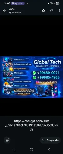 GlobalTech Soluções em Ti e equipamentos eletrônicos 