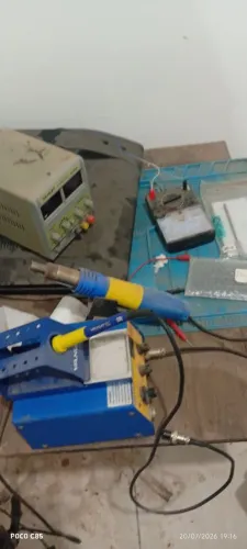 Manta e soprador e ferro de soldar e fonte pra vender ligeiro