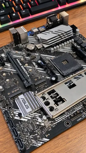 Placa mãe am4 asus prime b550m-a