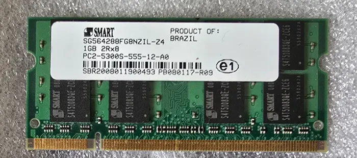 Memoria Notebook Smart 1gb 2rx8 5300s 