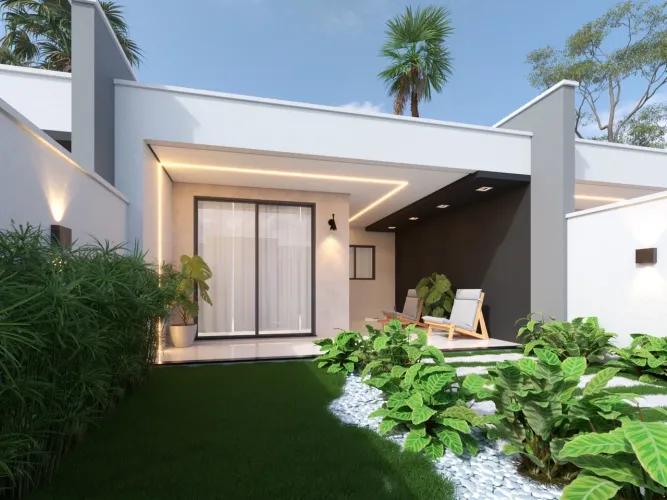 Casa Nova | 88m² | 2 Suítes | Varanda Gourmet | Pronta para Morar
