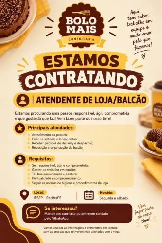 ATENDENTE DE LOJA