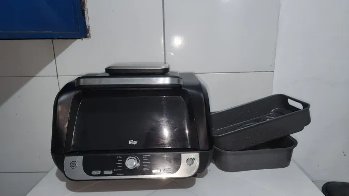PRA VENDER LOGO WAP Fritadeira Elétrica Air Fryer Barbecue Digital 12 em 1, 10 Litros